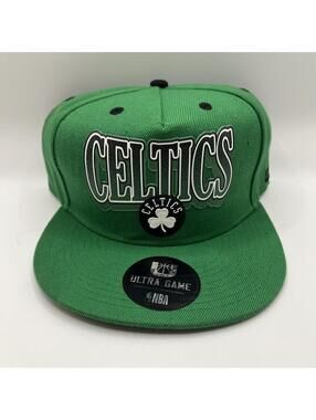 Boston Celtics NBA Ultra Game Green Snapback Hat Cap New